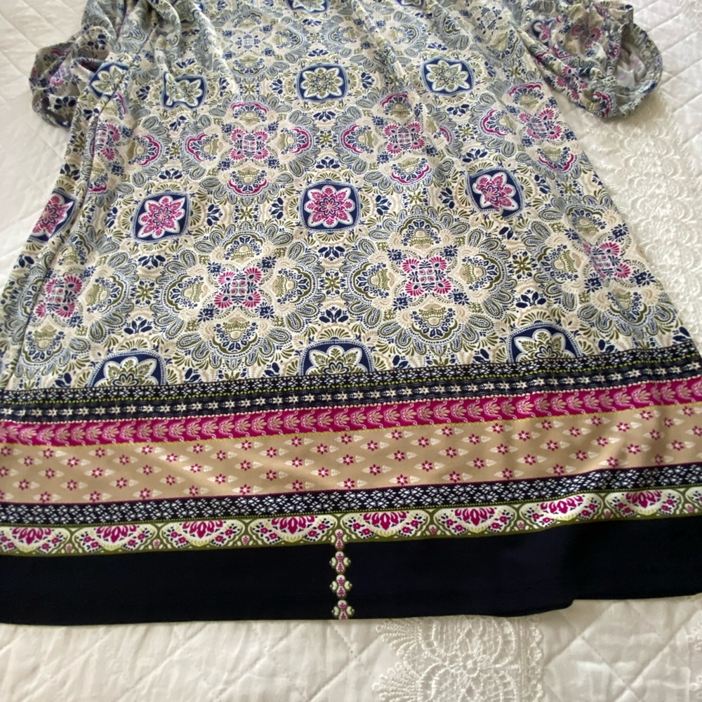 Enfocus Studio Multicolor Patterned Midi Dress 3/… - image 8